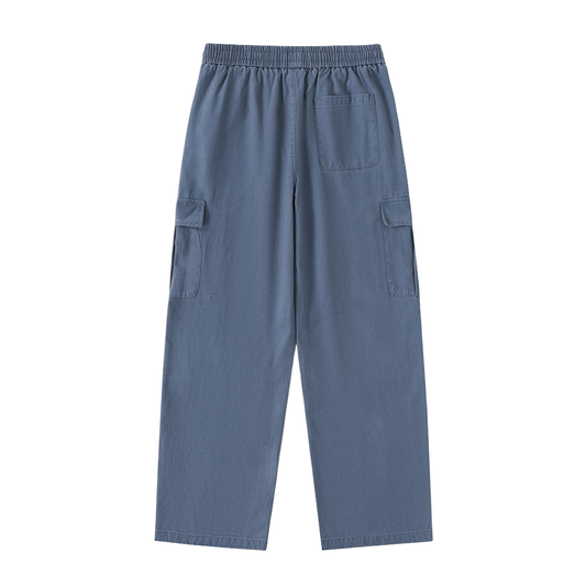 Men's Drawstring Waist Straight-Leg Cargo Pants