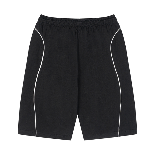 Piping Drawstring Shorts
