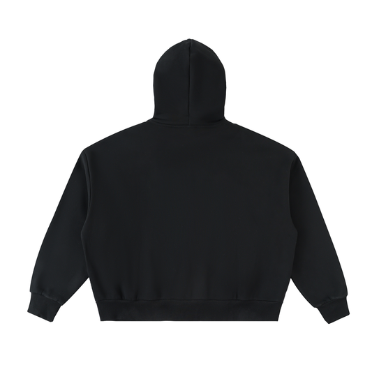 Fleeced Full-Zip Boxy Jacket