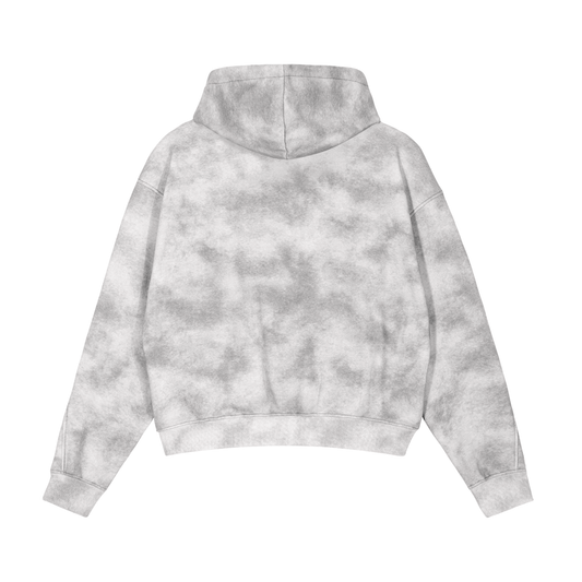 Dirty Washed Zip-Up Fleece Jacket