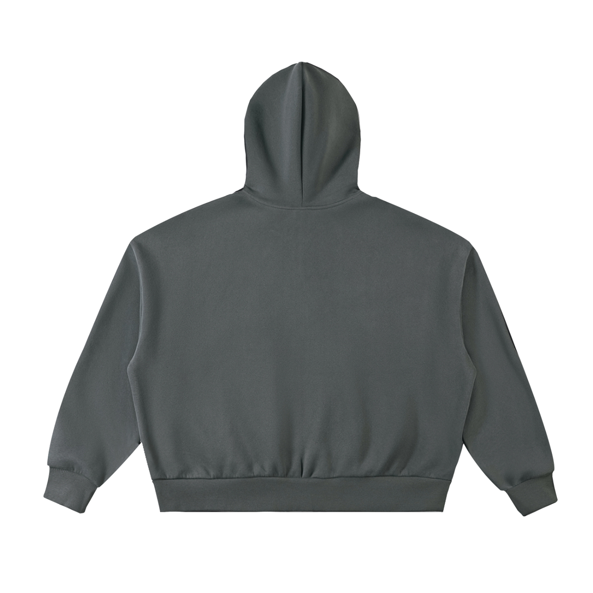 Fleeced Full-Zip Boxy Jacket