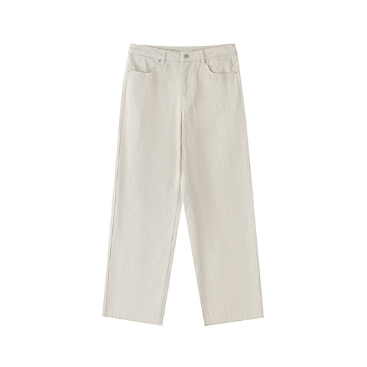 Men's Heavyweight Cotton Straight-Leg Pants