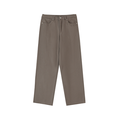 Men's Heavyweight Cotton Straight-Leg Pants