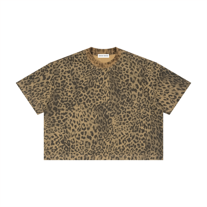 Leopard Print Boxy T-Shirt