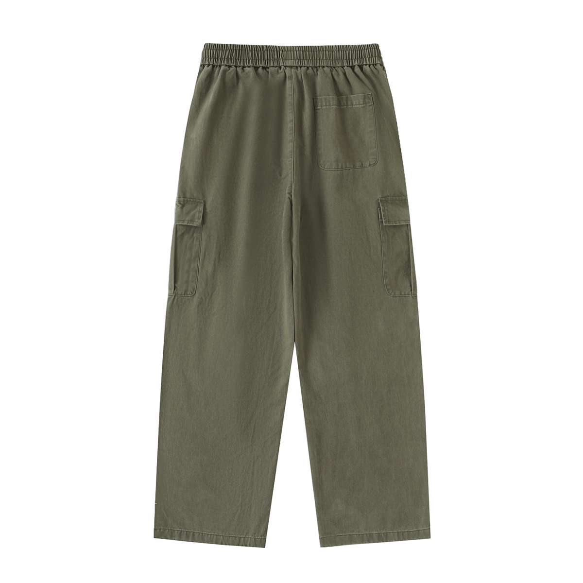 Men's Drawstring Waist Straight-Leg Cargo Pants
