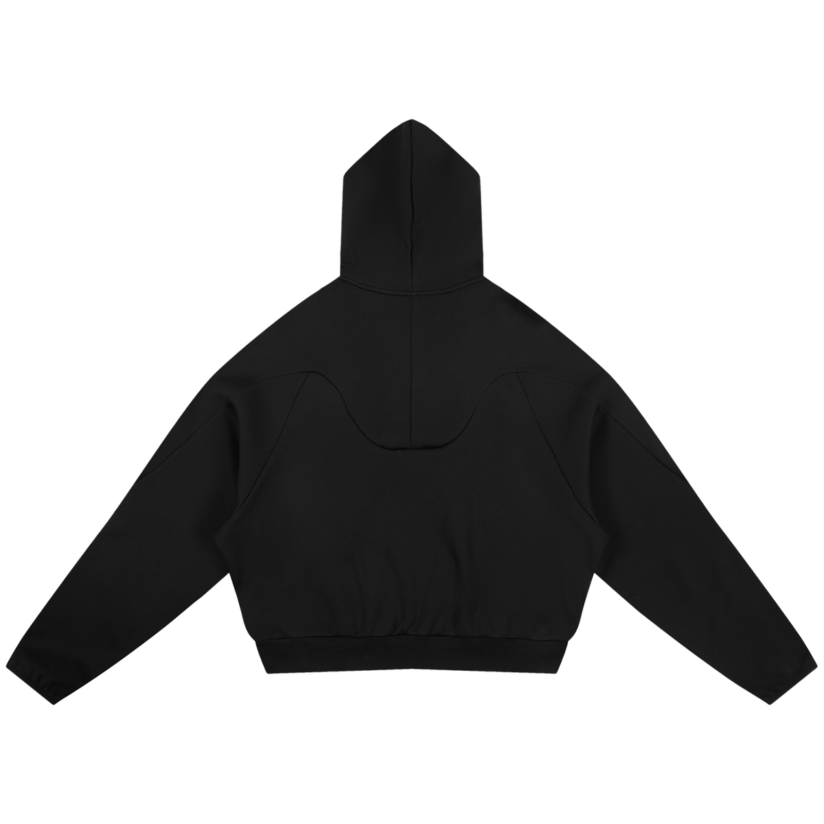Curved Panel Raglan Hoodie
