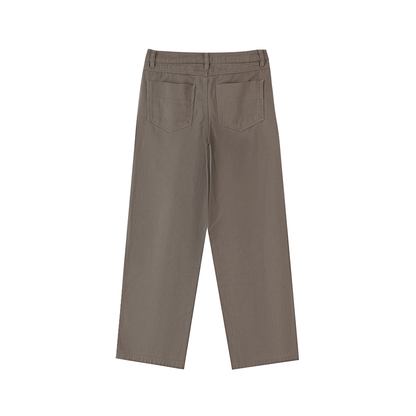 Men's Heavyweight Cotton Straight-Leg Pants