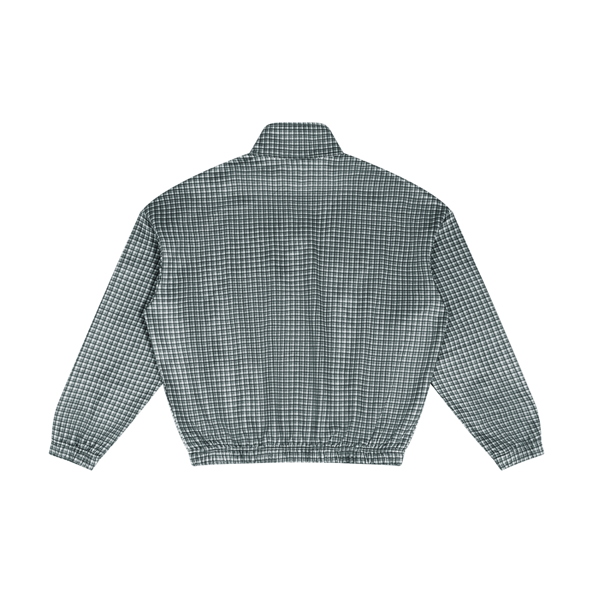 Plaid Quarter-Zip Sweatshirt