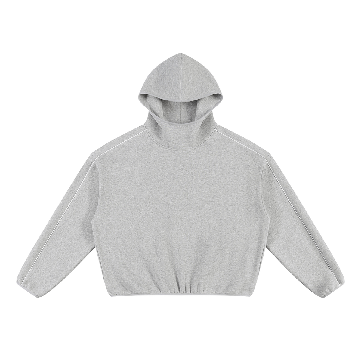 Boxy Piping Fleece Hoodie