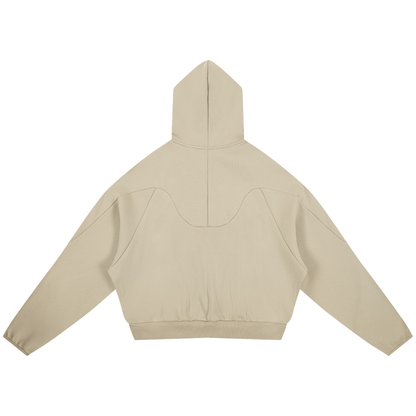 Curved Panel Raglan Hoodie