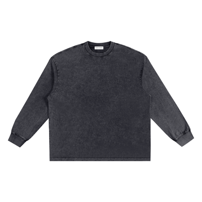 Snow Washed Frayed Edge Shirt