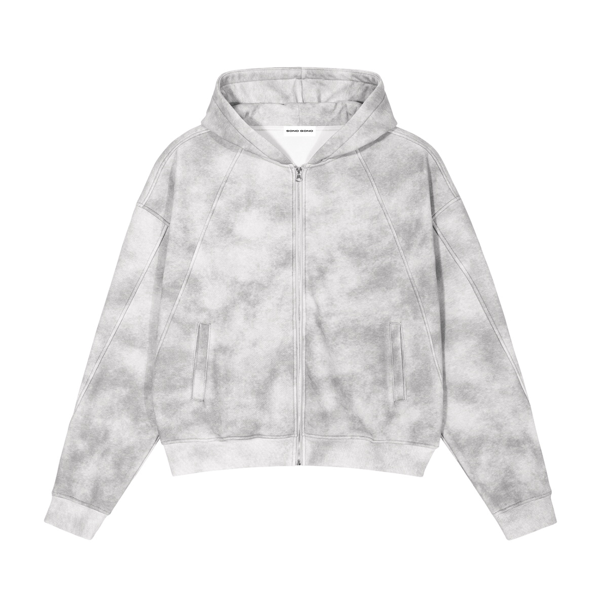 Dirty Washed Zip-Up Fleece Jacket