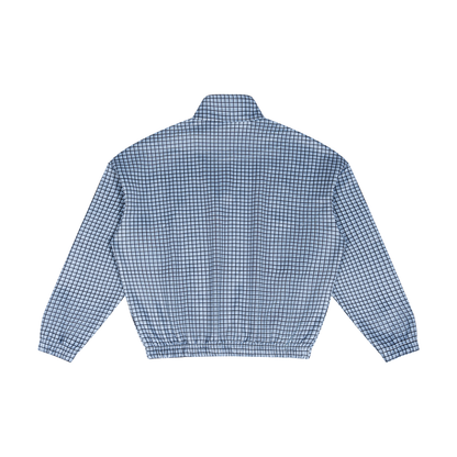 Plaid Quarter-Zip Sweatshirt