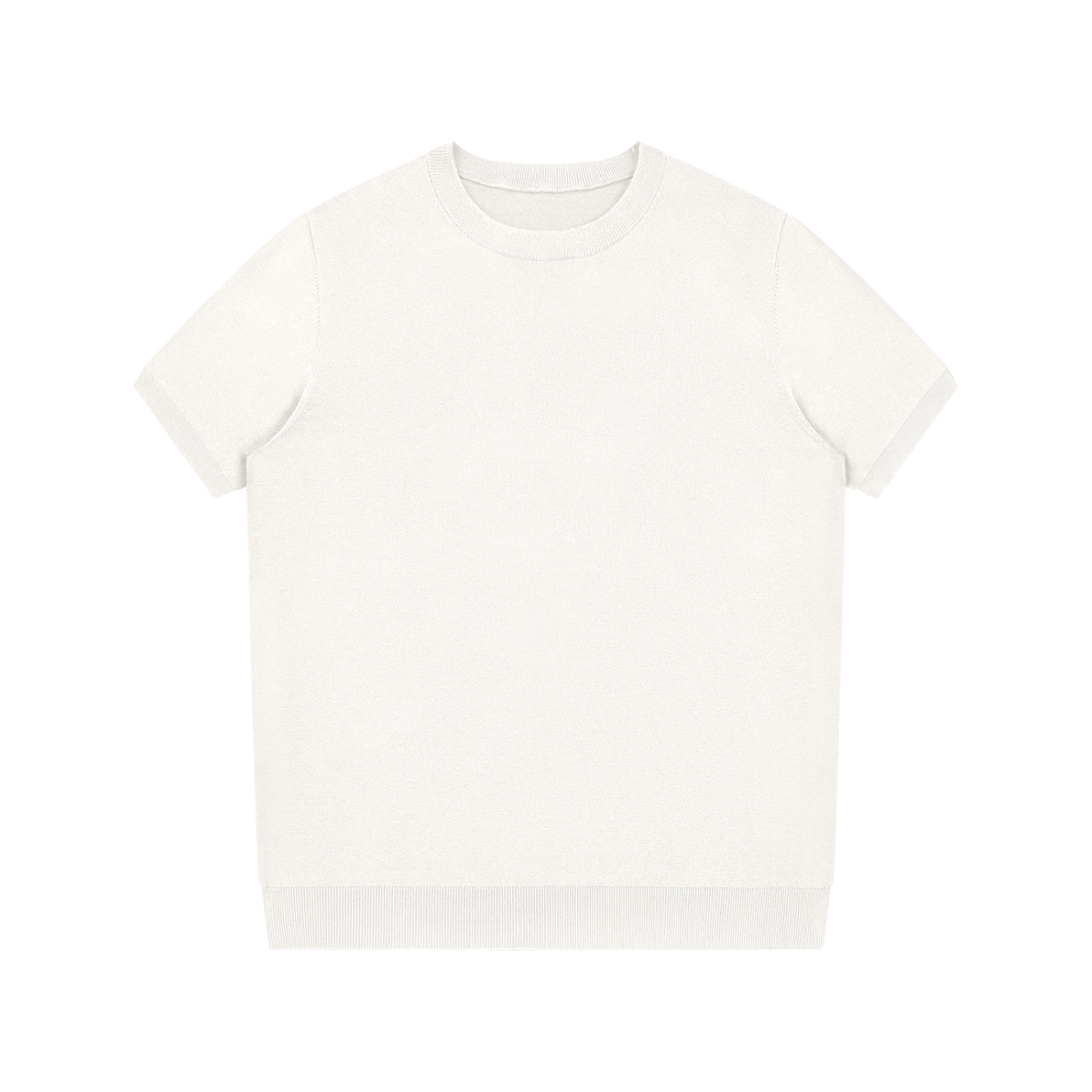 Crewneck Knit T-Shirt