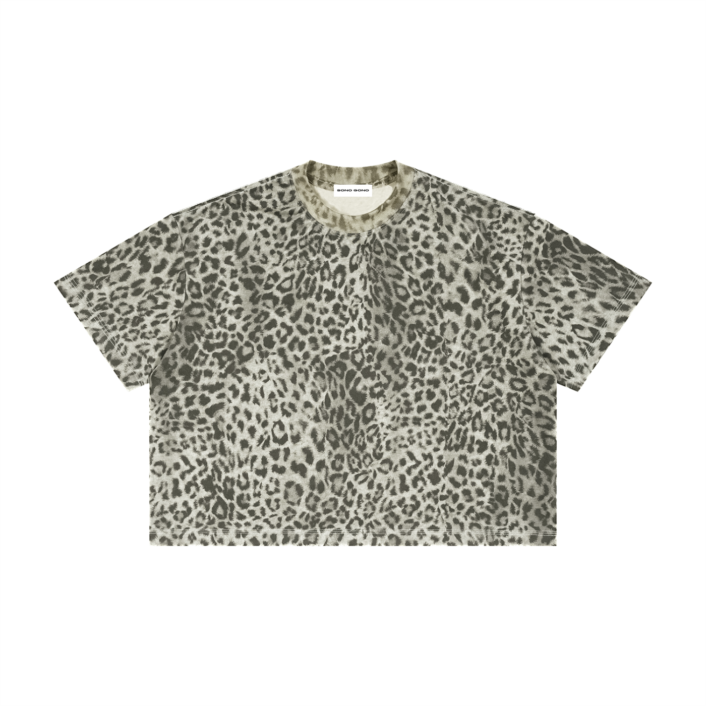 Leopard Print Boxy T-Shirt