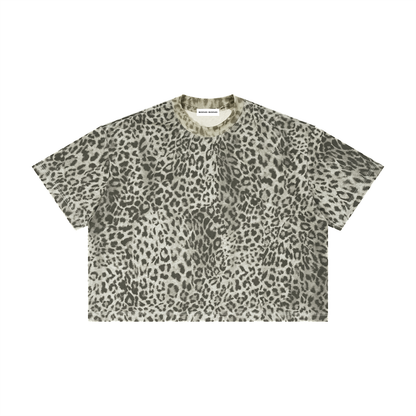 Leopard Print Boxy T-Shirt