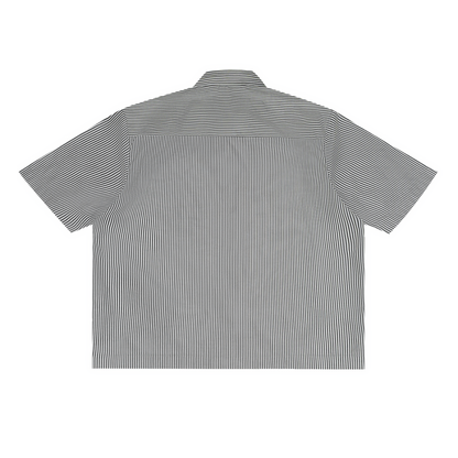 Oversized Vertical Stripe Boxy Shirt