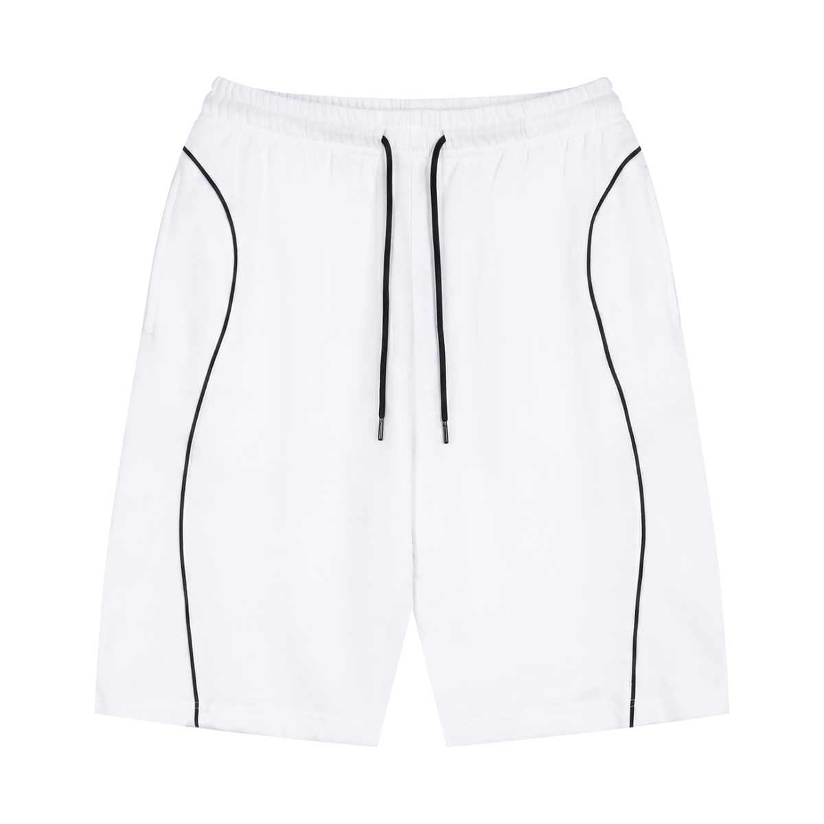 Piping Drawstring Shorts
