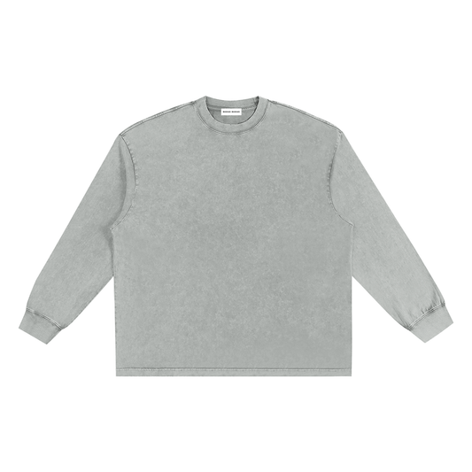 Snow Washed Frayed Edge Shirt