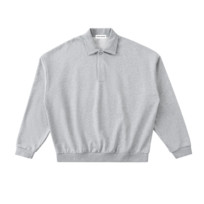 Men's Heavyweight Fleece Polo Sweatshirt