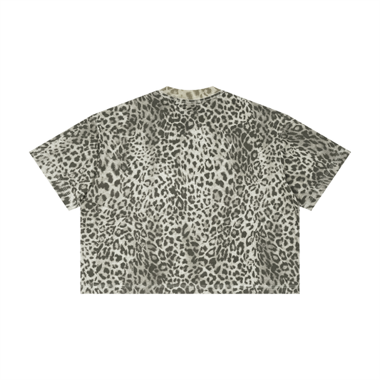 Leopard Print Boxy T-Shirt