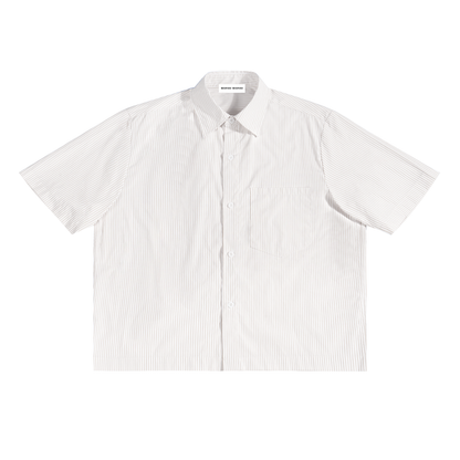 Oversized Vertical Stripe Boxy Shirt