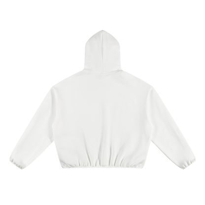 Boxy Piping Fleece Hoodie