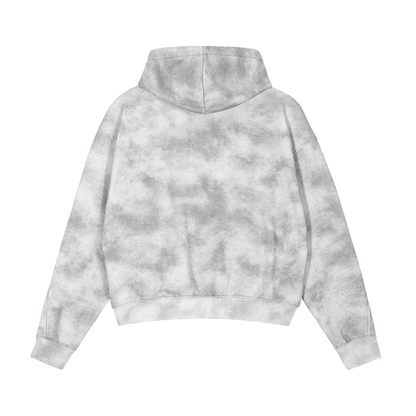 Dirty Washed Zip-Up Fleece Jacket