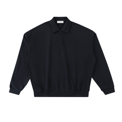 Men's Heavyweight Fleece Polo Sweatshirt
