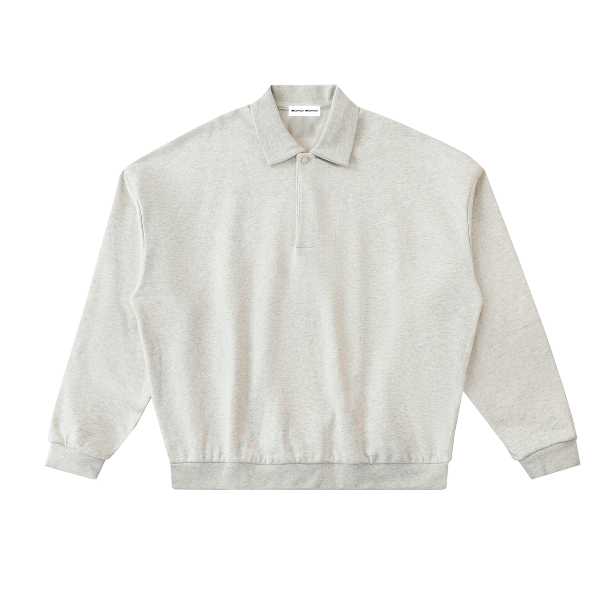 Men's Heavyweight Fleece Polo Sweatshirt