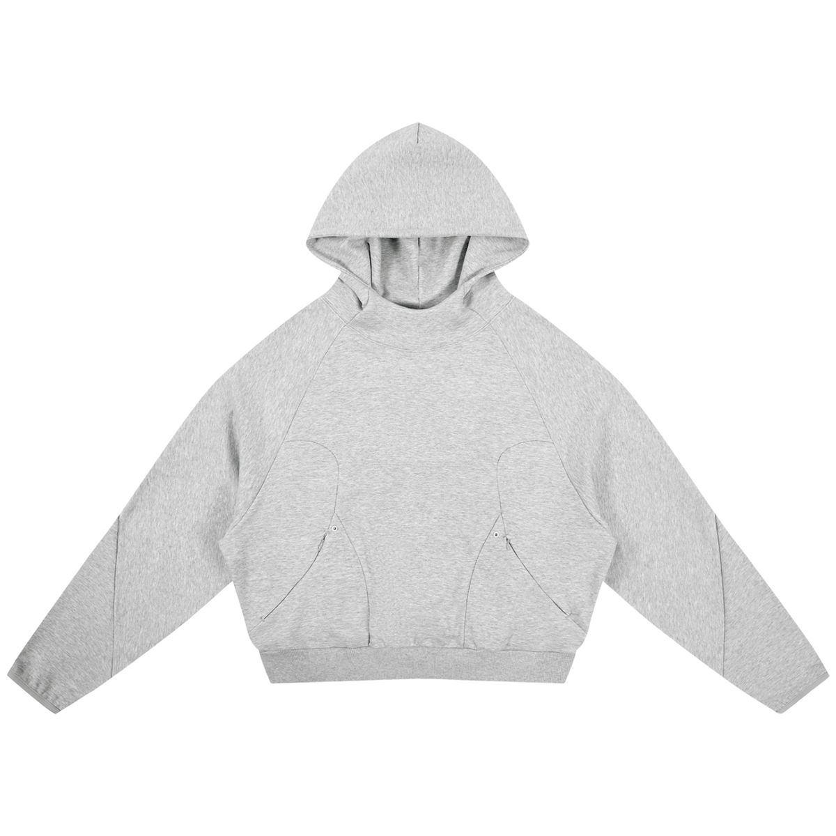 Curved Panel Raglan Hoodie