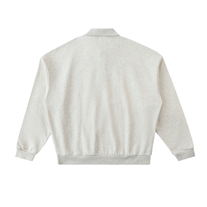 Men's Heavyweight Fleece Polo Sweatshirt