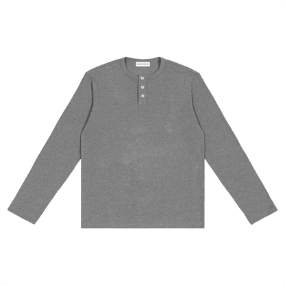 Men's Long Sleeve Henley Shirt