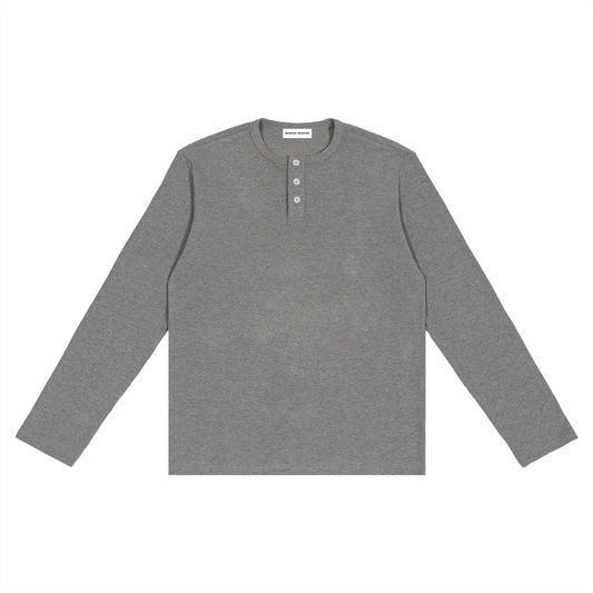 Men's Long Sleeve Henley Shirt