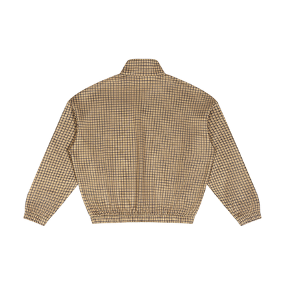 Plaid Quarter-Zip Sweatshirt