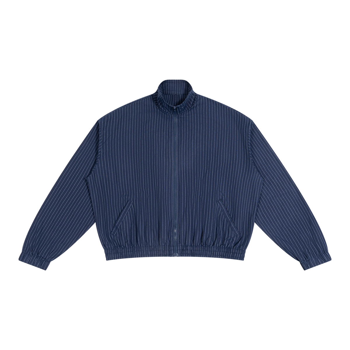 Striped Full-Zip Track Jacket