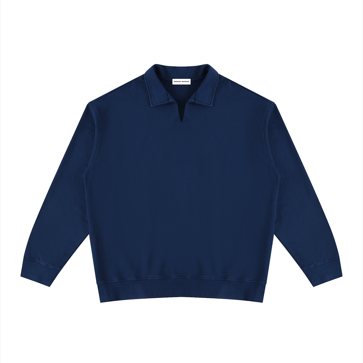 Vintage Wash Collared Sweatshirt