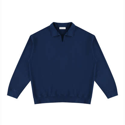 Vintage Wash Collared Sweatshirt